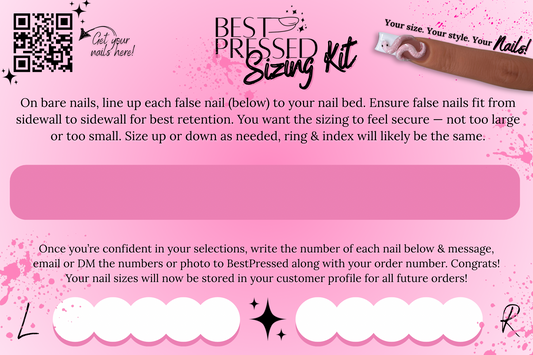 Nail Sizing Kit (optional)